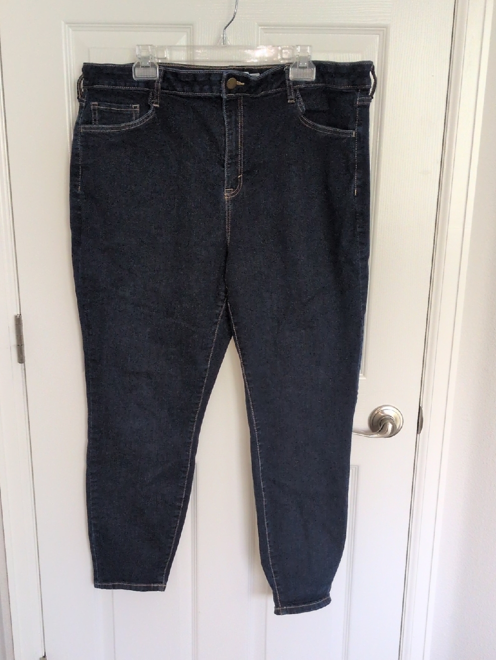 Sonoma Dark Wash High Rise Skinny Ankle Jeans - 20W